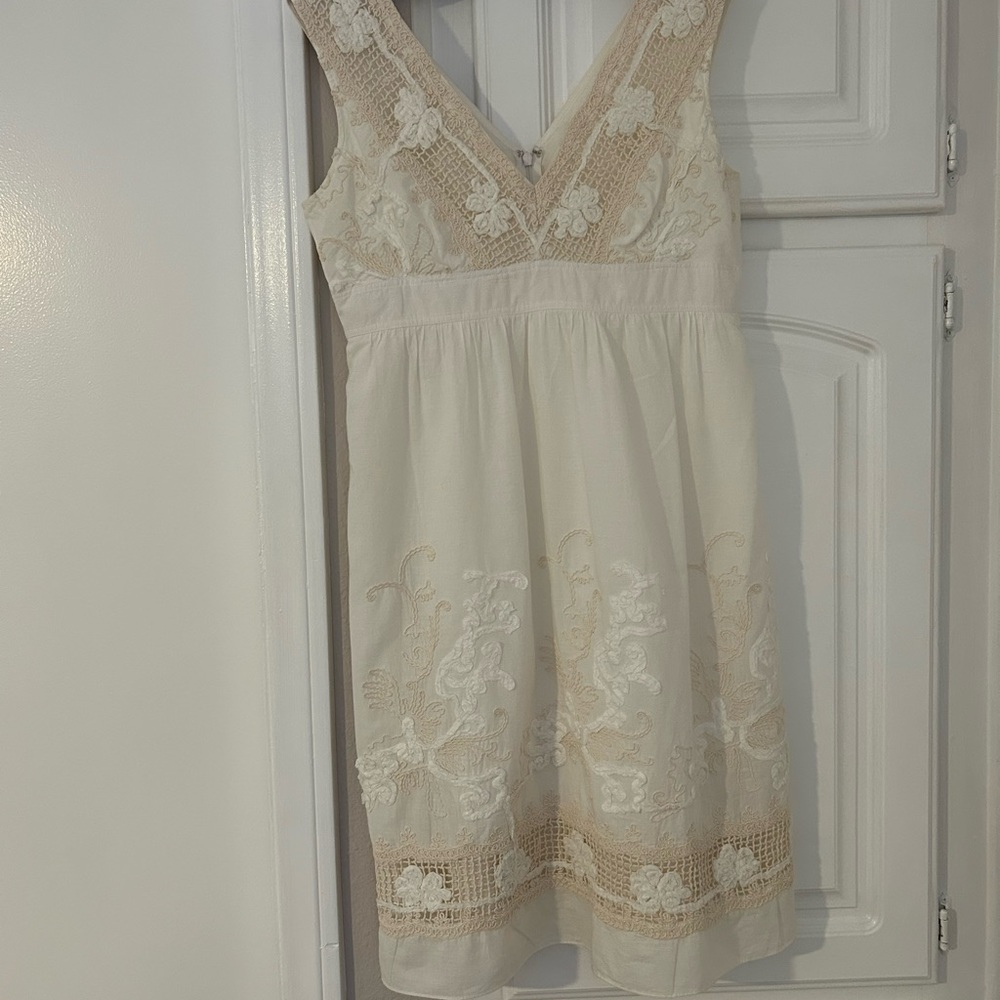 Adrianna Papell Lacey 100% Cotton Dress. Size 10